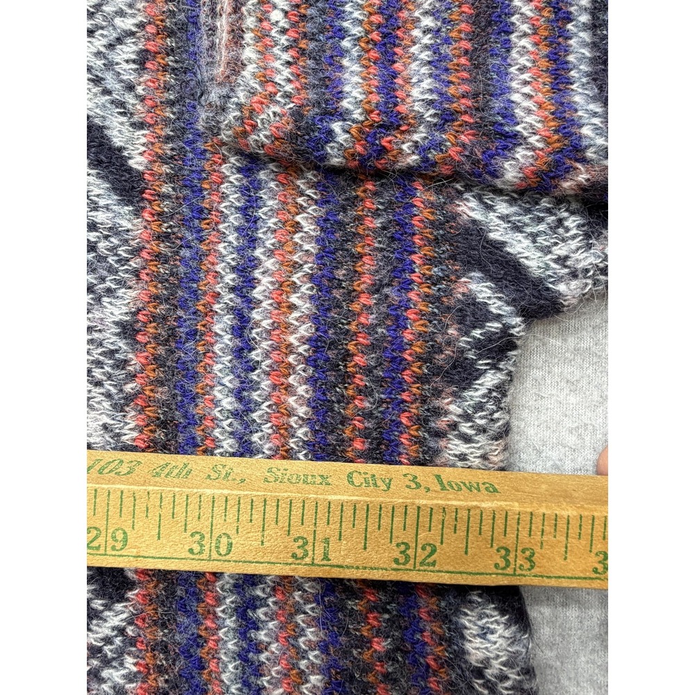 Free People Be The One Poncho Sweater Womens L Blue Cowl Neck Fringe OB454203 - Picture 12 of 16